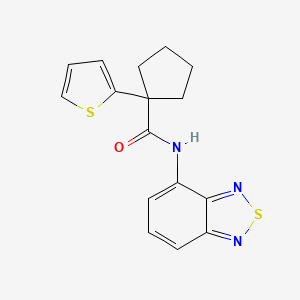 N-(benzo[c][1,2,5]thiadiazol-4-yl)-1-(thiophen-2-yl)cyclopentanecarboxamide