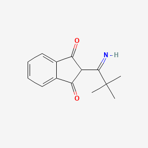 2-(2,2-dimethylpropanimidoyl)-2,3-dihydro-1H-indene-1,3-dione