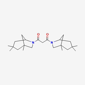 molecular formula C23H38N2O2 B2499311 1,3-Bis({1,3,3-trimethyl-6-azabicyclo[3.2.1]octan-6-yl})propane-1,3-dione CAS No. 1212369-68-0