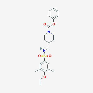 Phenyl 4-((4-ethoxy-3,5-dimethylphenylsulfonamido)methyl)piperidine-1-carboxylate