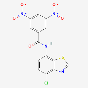 N-(4-chloro-1,3-benzothiazol-7-yl)-3,5-dinitrobenzamide