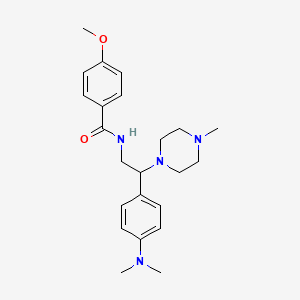 N-(2-(4-(dimethylamino)phenyl)-2-(4-methylpiperazin-1-yl)ethyl)-4-methoxybenzamide