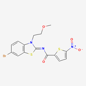 (Z)-N-(6-bromo-3-(2-methoxyethyl)benzo[d]thiazol-2(3H)-ylidene)-5-nitrothiophene-2-carboxamide