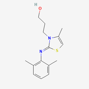 (Z)-3-(2-((2,6-dimethylphenyl)imino)-4-methylthiazol-3(2H)-yl)propan-1-ol