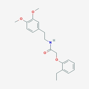 molecular formula C20H25NO4 B2499352 N-[2-(3,4-dimethoxyphenyl)ethyl]-2-(2-ethylphenoxy)acetamide CAS No. 449750-01-0