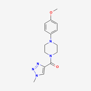 molecular formula C15H19N5O2 B2499353 (4-(4-甲氧基苯基)哌嗪-1-基)(1-甲基-1H-1,2,3-噻唑-4-基)甲酮 CAS No. 1235058-61-3