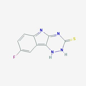 molecular formula C9H5FN4S B249936 8-fluoro-1,2-dihydro-[1,2,4]triazino[5,6-b]indole-3-thione 