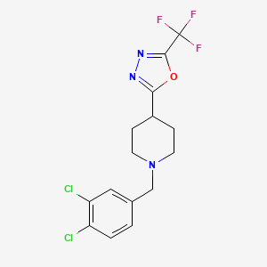 2-(1-(3,4-Dichlorobenzyl)piperidin-4-yl)-5-(trifluoromethyl)-1,3,4-oxadiazole