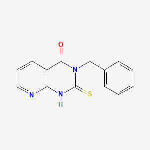 molecular formula C14H11N3OS B2499383 3-benzyl-2-thioxo-2,3-dihydropyrido[2,3-d]pyrimidin-4(1H)-one CAS No. 443671-62-3