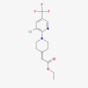 Ethyl 2-{1-[3-chloro-5-(trifluoromethyl)-2-pyridinyl]-4-piperidinylidene}acetate