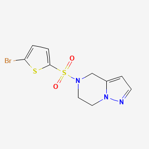 5-((5-Bromothiophen-2-yl)sulfonyl)-4,5,6,7-tetrahydropyrazolo[1,5-a]pyrazine