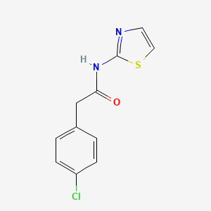 2-(4-chlorophenyl)-N-(1,3-thiazol-2-yl)acetamide