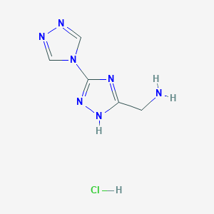 (2H-3,4'-Bi-1,2,4-triazol-5-ylmethyl)amine hydrochloride