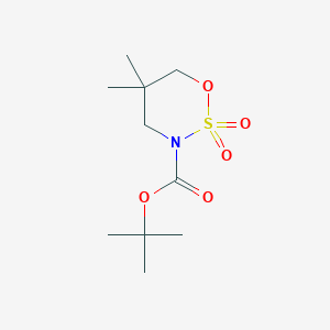 tert-Butyl 5,5-dimethyl-1,2,3-oxathiazinane-3-carboxylate 2,2-dioxide