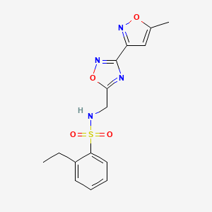 2-ethyl-N-((3-(5-methylisoxazol-3-yl)-1,2,4-oxadiazol-5-yl)methyl)benzenesulfonamide