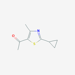 1-(2-Cyclopropyl-4-methyl-1,3-thiazol-5-yl)ethan-1-one