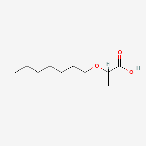 molecular formula C10H20O3 B2499454 2-(Heptyloxy)propanoic acid CAS No. 1039920-80-3