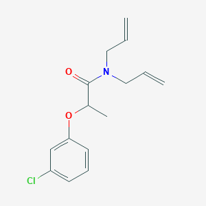 molecular formula C15H18ClNO2 B249947 N,N-diallyl-2-(3-chlorophenoxy)propanamide 