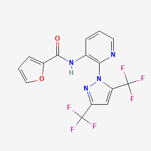 N-{2-[3,5-bis(trifluoromethyl)-1H-pyrazol-1-yl]-3-pyridinyl}-2-furamide