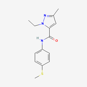 1-ethyl-3-methyl-N-(4-(methylthio)phenyl)-1H-pyrazole-5-carboxamide