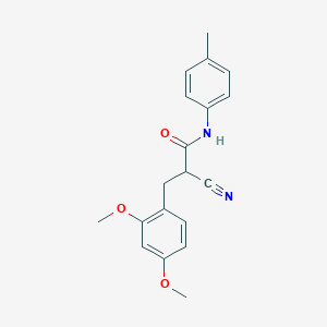 molecular formula C19H20N2O3 B2499503 2-cyano-3-(2,4-dimethoxyphenyl)-N-(4-methylphenyl)propanamide CAS No. 1260915-99-8