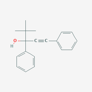 molecular formula C19H20O B249951 4,4-Dimethyl-1,3-diphenyl-1-pentyn-3-ol 