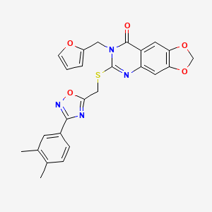 molecular formula C25H20N4O5S B2499512 N-(4-chloro-2-methylphenyl)-5-isoxazol-5-ylthiophene-2-sulfonamide CAS No. 1115926-90-3
