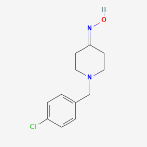 N-{1-[(4-chlorophenyl)methyl]piperidin-4-ylidene}hydroxylamine