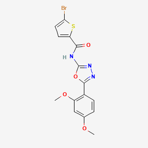 5-bromo-N-(5-(2,4-dimethoxyphenyl)-1,3,4-oxadiazol-2-yl)thiophene-2-carboxamide