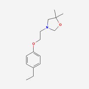 molecular formula C15H23NO2 B2499534 3-(2-(4-乙基苯氧基)乙基)-5,5-二甲基-1,3-噁唑烷 CAS No. 866157-38-2