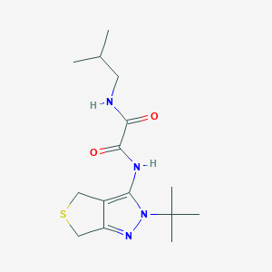 N'-(2-tert-butyl-4,6-dihydrothieno[3,4-c]pyrazol-3-yl)-N-(2-methylpropyl)oxamide