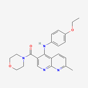 N-(4-ethoxyphenyl)-7-methyl-3-(morpholine-4-carbonyl)-1,8-naphthyridin-4-amine