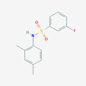 molecular formula C14H14FNO2S B249956 N-(2,4-dimethylphenyl)-3-fluorobenzenesulfonamide 