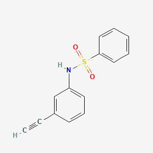 molecular formula C14H11NO2S B2499565 N-(3-Ethynylphenyl)-benzenesulfonamide CAS No. 938891-97-5