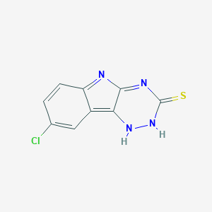 molecular formula C9H5ClN4S B249961 8-chloro-1,2-dihydro-[1,2,4]triazino[5,6-b]indole-3-thione 