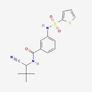 N-(1-cyano-2,2-dimethylpropyl)-3-(thiophene-2-sulfonamido)benzamide