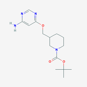 tert-Butyl 3-(((6-aminopyrimidin-4-yl)oxy)methyl)piperidine-1-carboxylate