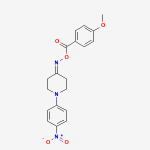 4-{[(4-Methoxybenzoyl)oxy]imino}-1-(4-nitrophenyl)piperidine