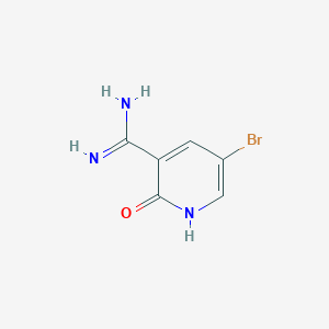 molecular formula C6H6BrN3O B2499684 5-Bromo-2-oxo-1H-pyridine-3-carboximidamide CAS No. 1379343-27-7