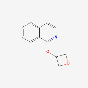 molecular formula C12H11NO2 B2499692 1-(Oxetan-3-yloxy)isoquinoline CAS No. 2199180-37-3