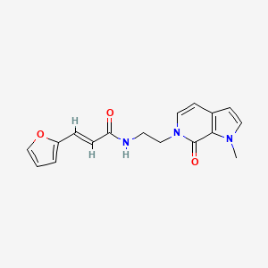 (E)-3-(furan-2-yl)-N-(2-(1-methyl-7-oxo-1H-pyrrolo[2,3-c]pyridin-6(7H)-yl)ethyl)acrylamide