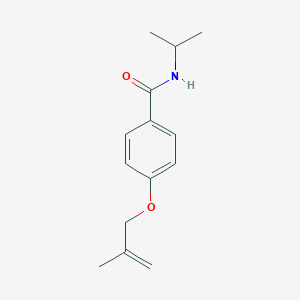 molecular formula C14H19NO2 B249971 N-isopropyl-4-[(2-methyl-2-propenyl)oxy]benzamide 