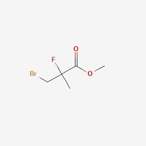 molecular formula C5H8BrFO2 B2499710 甲基3-溴-2-氟-2-甲基丙酸甲酯 CAS No. 4161-54-0