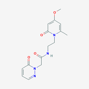 N-(2-(4-methoxy-6-methyl-2-oxopyridin-1(2H)-yl)ethyl)-2-(6-oxopyridazin-1(6H)-yl)acetamide