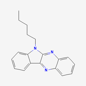 molecular formula C19H19N3 B2499733 6-pentyl-6H-indolo[2,3-b]quinoxaline CAS No. 441288-60-4