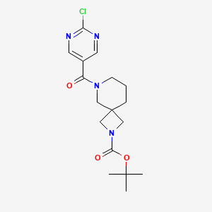 Tert-butyl 8-(2-chloropyrimidine-5-carbonyl)-2,8-diazaspiro[3.5]nonane-2-carboxylate