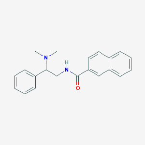 molecular formula C21H22N2O B2499754 N-(2-(二甲基氨基)-2-苯乙基)-2-萘酰胺 CAS No. 941940-10-9