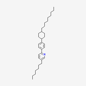 molecular formula C33H51N B2499761 5-Heptyl-2-[4-(4-nonylcyclohexyl)phenyl]pyridine CAS No. 313240-92-5
