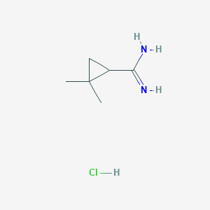 2,2-Dimethylcyclopropane-1-carboximidamide hydrochloride