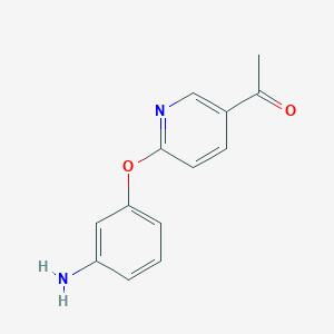 molecular formula C13H12N2O2 B2499767 5-乙酰基-2-(3-氨基苯氧基)吡啶 CAS No. 1809098-72-3